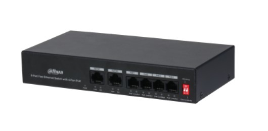 PFS3006-4ET-36 * Switch POE  - 4 + 2 xRJ45 porturi - 30W - 10/100MBPS -  fara management, protectie ESD [1]