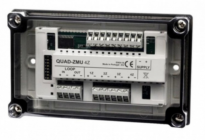 QUAD ZMU 4 zone * Modul adresabil de tip monitorizare zona conventionala, 4 ZONE [1]