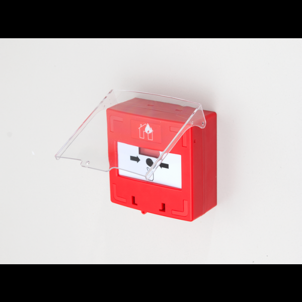 SCP-100-rd * Buton iesire de urgenta aplicabil, cu 3 comutatoare NC-COM-NO, din plastic, rosu [2]