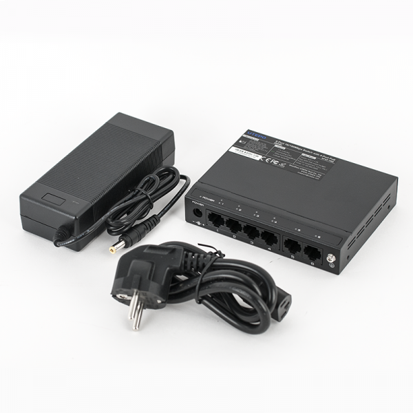 SF6P-FHM * Switch ethernet PoE+ cu 4 porturi 10/100 Mbps POE+ downlink, 2 porturi 10/100 Mbps uplink, 60W [2]