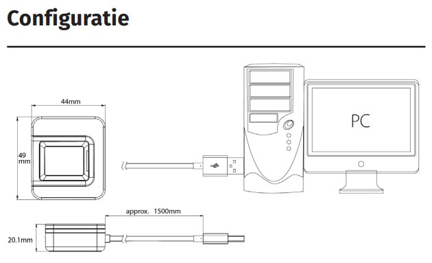 SLK20R * Colector de amprente USB, pentru sistemele biometrice ZKTeco [2]