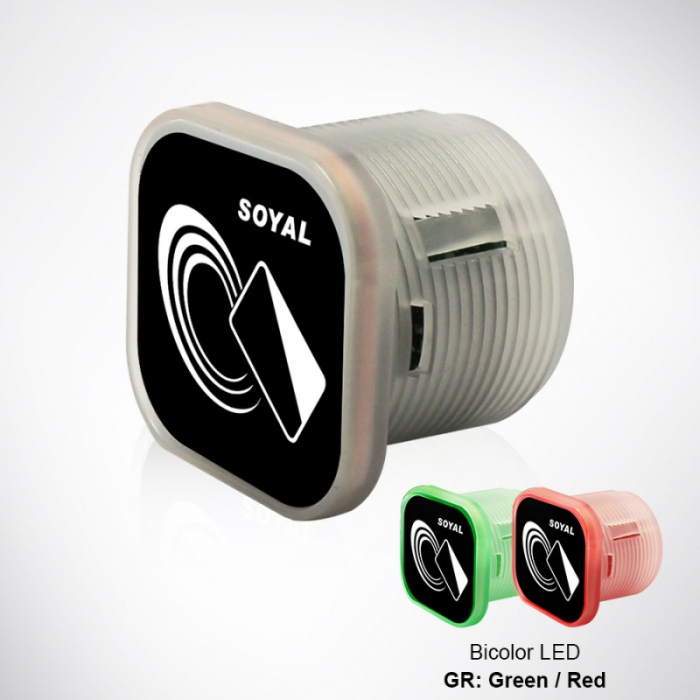 Soyal AR-101HDRBNB1 * Mini unitate standalone control acces cu cititor carduri proximitate Mifare 13.56 MHz, distanta de citire 1-3cm [1]