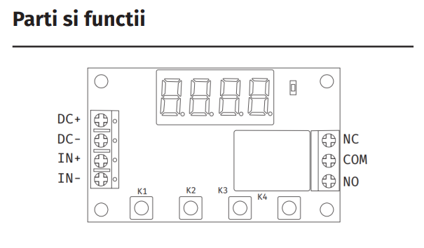 T-100R-PRO-24V *  Modul de temporizare si intarziere comanda, digital, cu ecran alfanumeric [4]