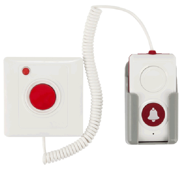 Y-SW-G33 * Apelator de perete, cu fir flexibil si activare prin buton la capatul firului [1]