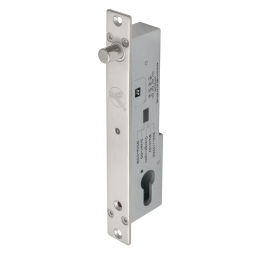 YB-500C(LED) * Bolt electric (fail-secure) cu temporizare, senzor magnetic, monitorizare, cilindru cu cheie si led de stare frontal [3]