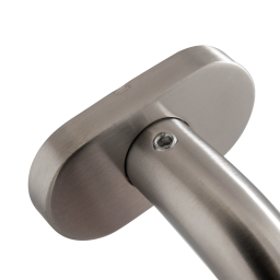 YH-D45O * Set manere cu clanta  tubulara si buton fix la 45°, cu rozete ovale [6]