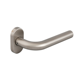 YH-D45O * Set manere cu clanta  tubulara si buton fix la 45°, cu rozete ovale [2]