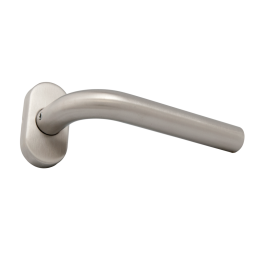 YH-D45O * Set manere cu clanta  tubulara si buton fix la 45°, cu rozete ovale [4]