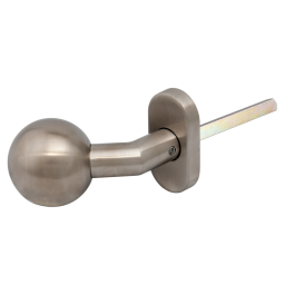 YH-D45O * Set manere cu clanta  tubulara si buton fix la 45°, cu rozete ovale [3]