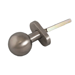 YH-D90O * Set manere cu clanta  tubulara si buton fix drept, cu rozete ovale, ax 90 [2]