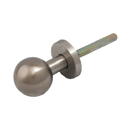 YH-D90R * Set manere cu clanta  tubulara si buton fix drept, cu rozete rotunde, ax 90 [2]