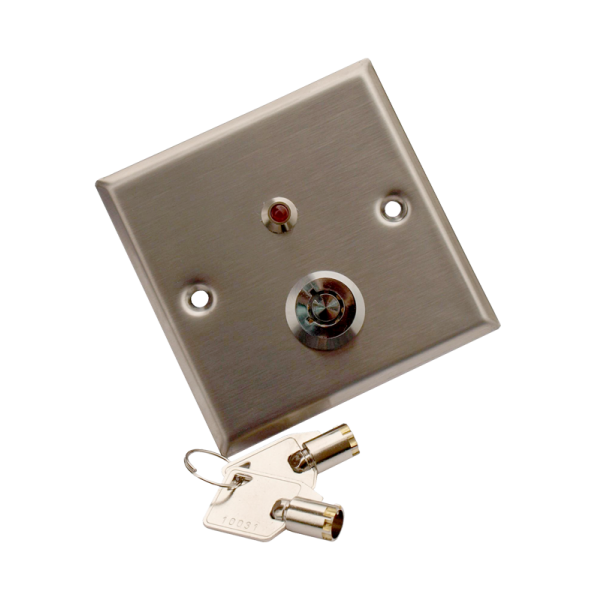 YKS-850LS * Buton incastrabil din inox, cu cheie [1]