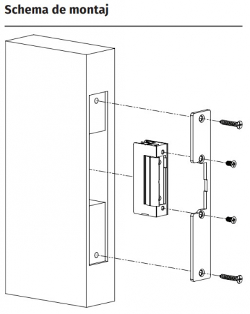 DORCAS-41AaF * Incuietoare electromagnetica incastrabila de tip strike, fail-secure [3]