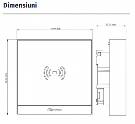 A03S * Controler de acces IP pentru o usa bidirectionala cu cititor RFID dual EM 125KHz, Mifare/NFC 13.56MHz si comunicatie BLE [2]