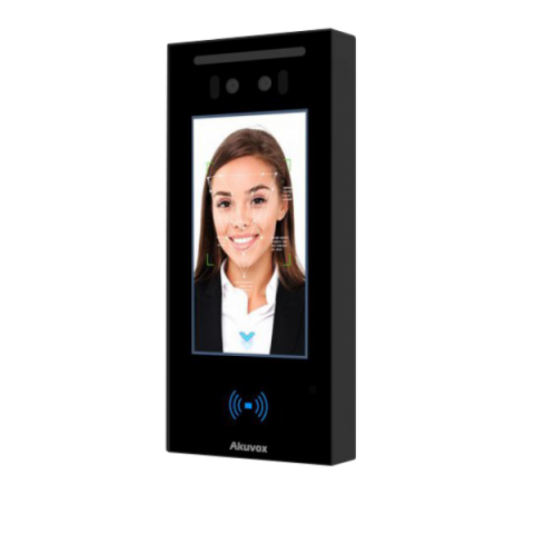Control acces stand-alone - A05C * Terminal de control acces IP cu ecran de 5” si camera duala, recunoastere faciala, cod QR, BLE, NFC, RFID MF (13.56MHz)