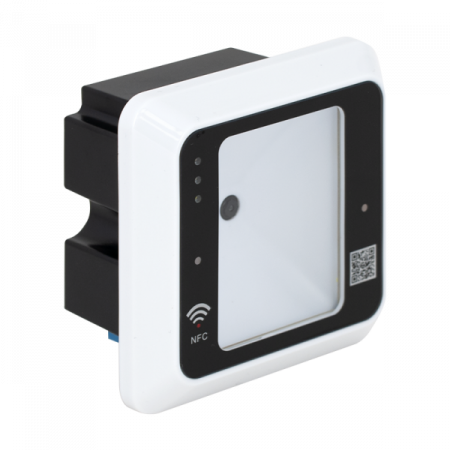 Cititoare control acces - ACC-ER-QR500-W * Scaner coduri de bare 1D/2D cu cititor RFID integrat, alb