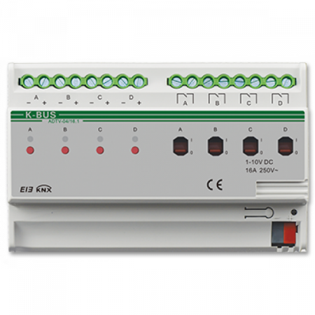 Actuatoare - ADTV-04/16.1 * Actuator 4 canale cu dimmer  0-10V