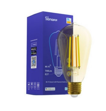 Smart Home - BEC INTELIGENT SONOFF CU LED B02-F-ST64 * Bec LED  cu WiFi: lumina ajustabila (rece 6500K sau calda 2200K), putere 7W 806lm