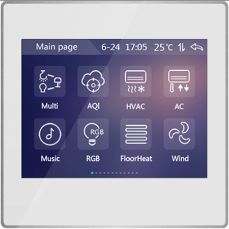 CHTF-3.5/20.1.22 * Panou control TFT 3.5" cu touch screen - incastrat, argintiu Panouri de control - CHTF-3.5/20.1.22 * Panou control TFT 3.5" cu touch screen - incastrat, argintiu