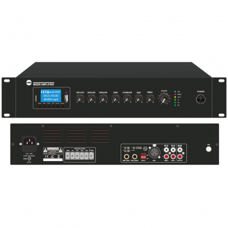 CMX PA-120B AMP * Mixer amplificator 120W RMS, radio FM 88 MHZ-108MHz, cu redare Mp3/SD/USB, Bluetooth MP3 Tuner Mixer Amplificator - CMX PA-120B AMP * Mixer amplificator 120W RMS, radio FM 88 MHZ-108MHz, cu redare Mp3/SD/USB, Bluetooth