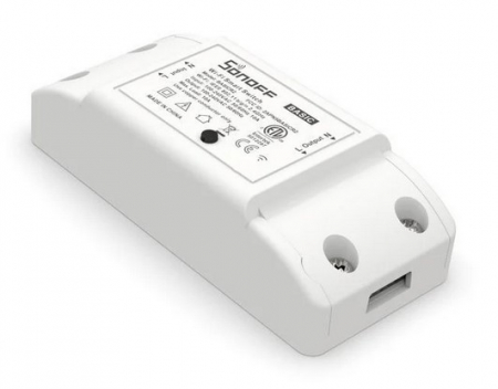 Smart Home - Controller WiFi SONOFF Basic RFR2 * Modul de comanda conectat prin WiFi si actionat prin Android/iPhone (cu aplicatia software eWeLink)