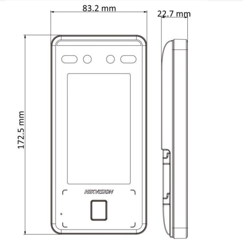 DS-K1T341AMF-S * Terminal de access control, recunoastere faciala si amprenta, Mifare [1]