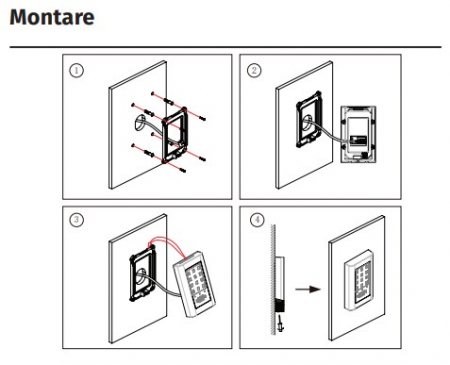DT-AKP * Controler de acces cu PIN si cartele de proximitate RFID EM (125 kHz), cu taste tactile amestecate [6]