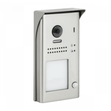 Interfonie video - DT607-ID-S1(v2) * Panou video color de apel exterior, cu conexiune pe 2 fire, camera WIDE ANGLE 170°, pentru un abonat, control acces RFID