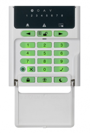Tastaturi - Eclipse LED8 * Tastatura LED pentru Eclipse8, 1 partitie si 8 indicatoare de zona, 1 zona programabila