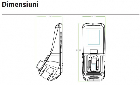 FV350-ID * Controler de acces multi-biometric cu functie de pontaj, cu recunoastere vene, cititor de amprente, cititor de proximitate si cod PIN [3]