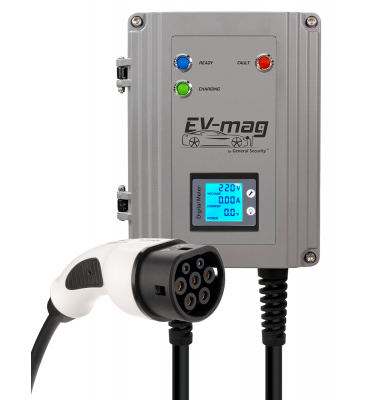 Incarcare electrica - GS107T2GC-D * Statie de incarcare masini electrice, alimentare monofazata, 230V/32A, 7.4 kW, display cu afisare de tensiune