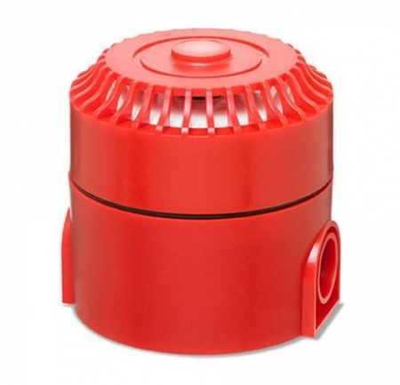 H201 * Sirenă de interior, carcasă roşie, 24V, multitonala Sirene incendiu - H201 * Sirenă de interior, carcasă roşie, 24V, multitonala