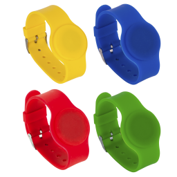 Carduri, taguri, bratari, etichete - IDT-4009MF * Bratara de proximitate din silicon cu catarama metalica, cu cip MIFARE (13.56MHz)