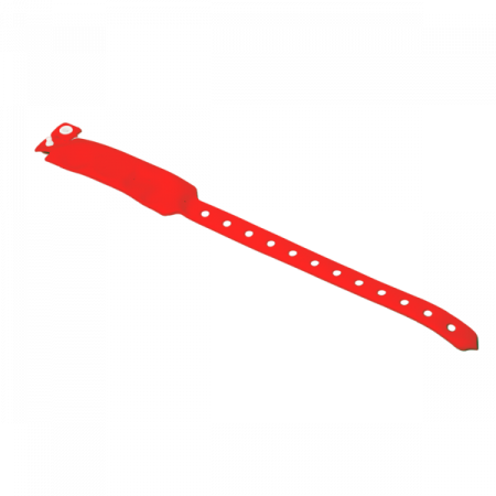 IDT-4010EM-rd * Bratara rosie RFID netransmisibila cu cip EM 125kHZ pentru evenimente Carduri, taguri, bratari, etichete - IDT-4010EM-rd * Bratara rosie RFID netransmisibila cu cip EM 125kHZ pentru evenimente