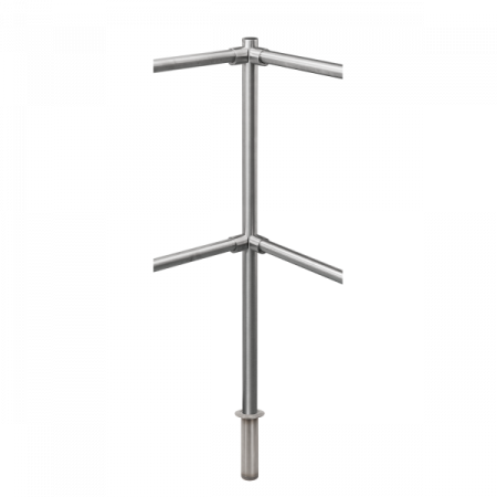 K-KISO * Stalp intermediar de colt 90° din INOX, suport pentru balustrade din INOX, montare ingropata Diverse - K-KISO * Stalp intermediar de colt 90° din INOX, suport pentru balustrade din INOX, montare ingropata