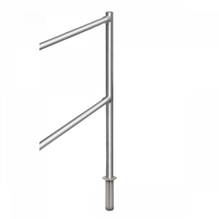 K-KIVO * Stalp de capat din INOX, suport pentru balustrade din INOX, montare ingropata Diverse - K-KIVO * Stalp de capat din INOX, suport pentru balustrade din INOX, montare ingropata