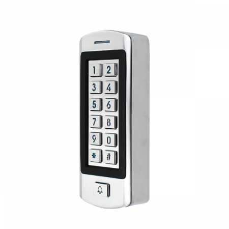 Control acces stand-alone - K10-EM * Controler de acces stand-alone cu tastatura si cititor de carduri EM (125kHz), sonerie, antivandal, rezistent la apa
