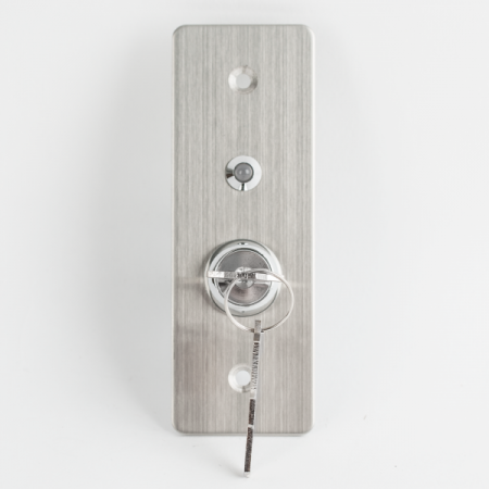 KY-C-SS-2-rdgn * Buton de iesire incastrat cu carcasa, cu cheie, cu led, tamper Butoane acces - KY-C-SS-2-rdgn * Buton de iesire incastrat cu carcasa, cu cheie, cu led, tamper