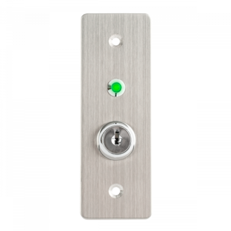 KY-C-SS-2-rdgn * Buton de iesire incastrat cu carcasa, cu cheie, cu led, tamper [1]