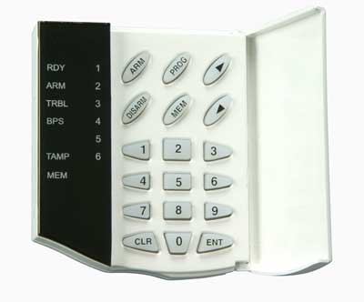 Tastaturi - LED 816 * Tastatura LED pentru CA 864 si CA 824, 1 zona de panica, controleaza 2 partitii