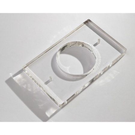 MBB-801D-M * Suport din plexiglas pentru montarea aplicata a butonului ISK-801D Doze/carcase montare - MBB-801D-M * Suport din plexiglas pentru montarea aplicata a butonului ISK-801D
