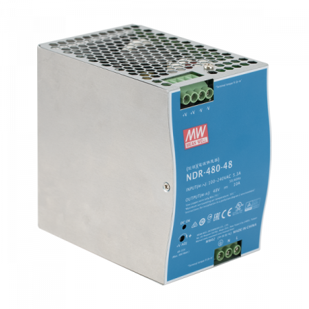 NDR-480-48 * Sursa de alimentare industriala 48vcc/ 480W, cu o singura iesire, montare pe sina DIN Surse alimentare - NDR-480-48 * Sursa de alimentare industriala 48vcc/ 480W, cu o singura iesire, montare pe sina DIN