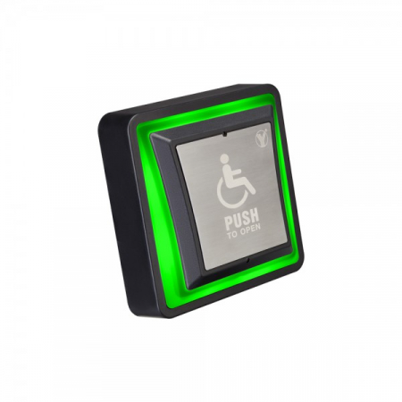 PBK-871(LED) * Buton de iesire pentru persoane cu dizabilitati, cu LED de stare bicolor Butoane acces - PBK-871(LED) * Buton de iesire pentru persoane cu dizabilitati, cu LED de stare bicolor