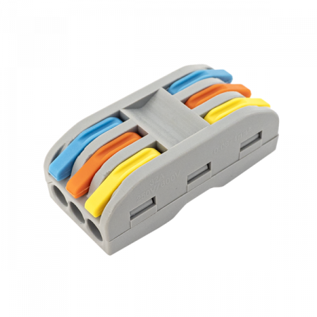 PCT-223(10) * Conectori legaturi rapide cabluri 3 x 1 la 1, max. 4mm² Conectori - PCT-223(10) * Conectori legaturi rapide cabluri 3 x 1 la 1, max. 4mm²