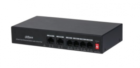 PFS3006-4ET-36 * Switch POE  - 4 + 2 xRJ45 porturi - 30W - 10/100MBPS -  fara management, protectie ESD Switch-uri - PFS3006-4ET-36 * Switch POE  - 4 + 2 xRJ45 porturi - 30W - 10/100MBPS -  fara management, protectie ESD
