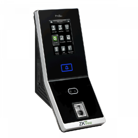 PRO-BIO * Controler de acces cu functie de pontaj, cu recunoastere faciala, amprente, cititor de proximitate si cod PIN [1]