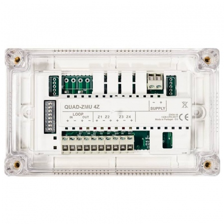 Module - QUAD ZMU - 2 ZONES * Modul adresabil de tip monitorizare zona conventionala, 2 ZONE