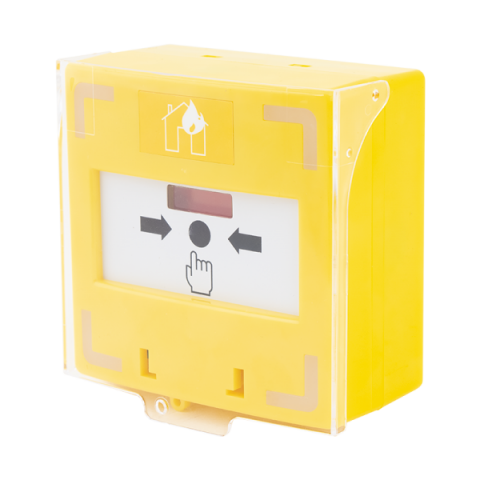 Butoane acces - SCP-110-yo * Buton iesire de urgenta cu 3 comutatoare NC-COM-NO, Buzzer si LED bicolor, galben