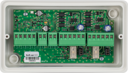 Module - SensoIRIS MIO22M * Modul adresabil 2 IN / 2 OUT de tip releu sau iesire monitorizata in tensiune cu maxim DC 30V/2A