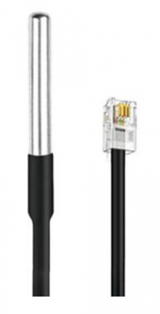 Smart Home - SENZOR DS18B20 (RJ9 CONNECTOR)  * Senzor de temperatura waterproof  compatibil doar cu modulul de comanda THR320D, acesta avind conector RJ9